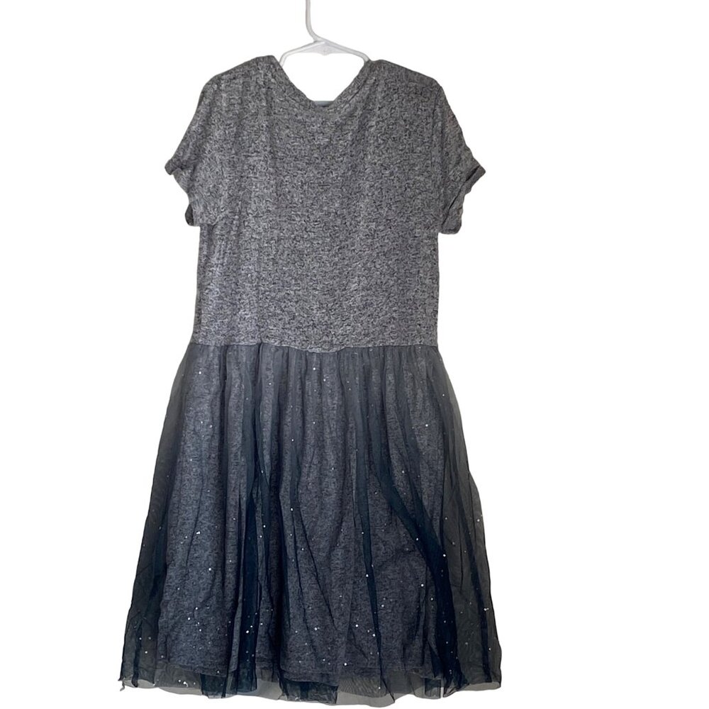Girls Kids Grey Sparkle Cat & Jack Dress - Picture 2 of 5